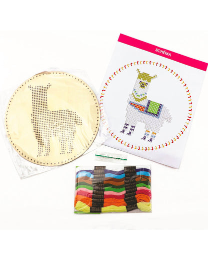 Komplet za vješanje lame s vezom 22 cm drveni