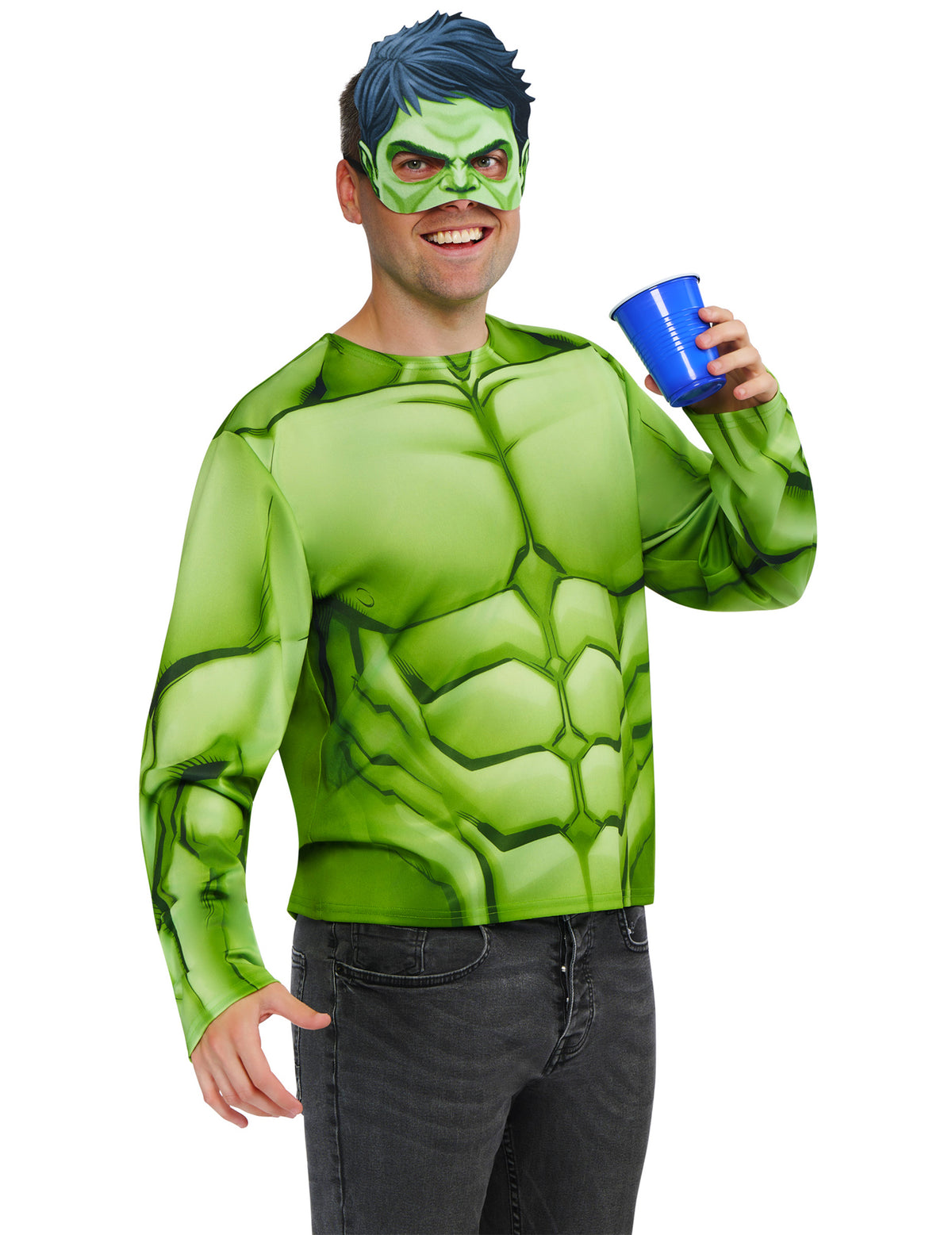 Komplet topa i maske Hulk™ za odrasle