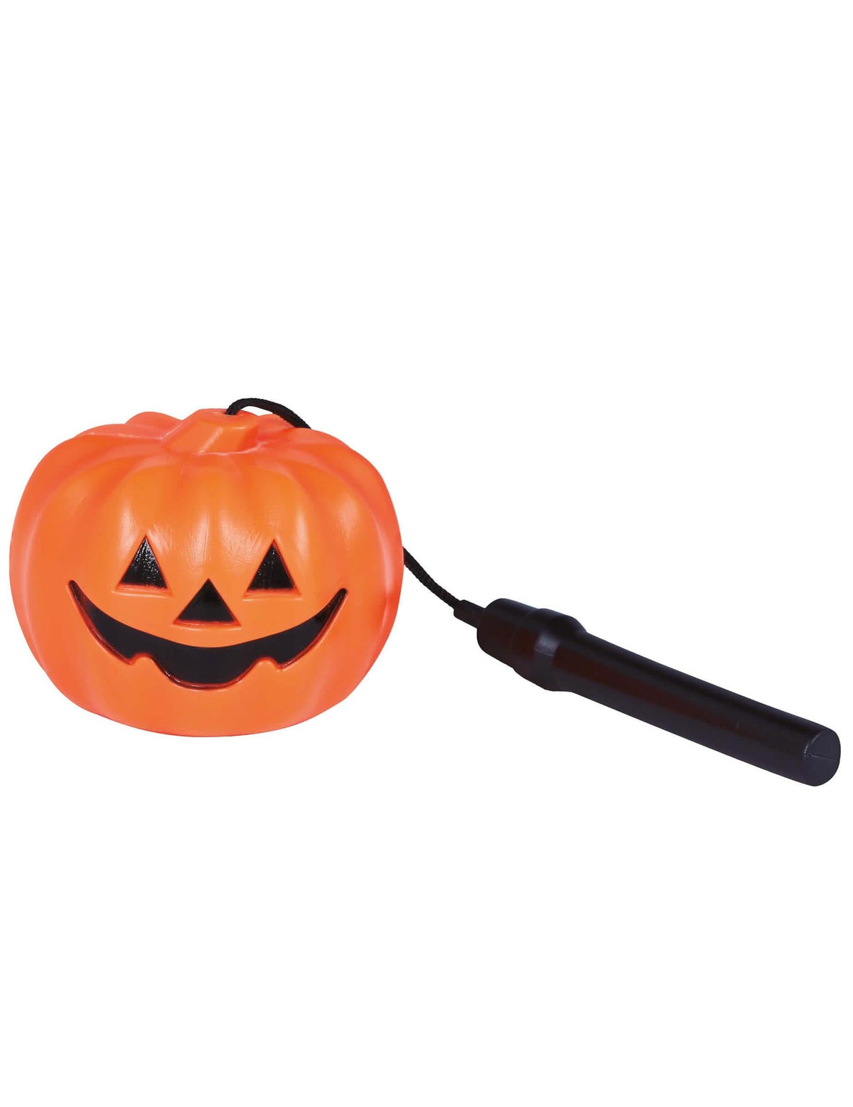 Detalj crne ručke svjetiljke bundeva za halloween