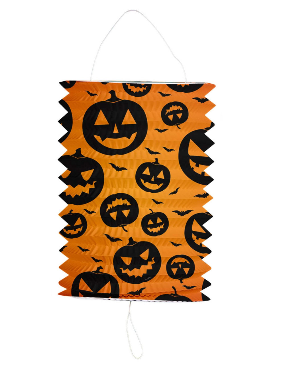 Lampion bundeva halloween za dekoraciju narančasta s motivima šišmiša