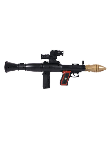 Vue de profil du lance grenade soldat