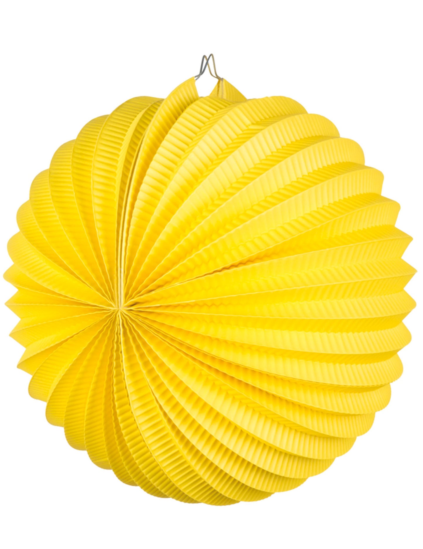 Žuta kuglasta lanterna 23 cm 