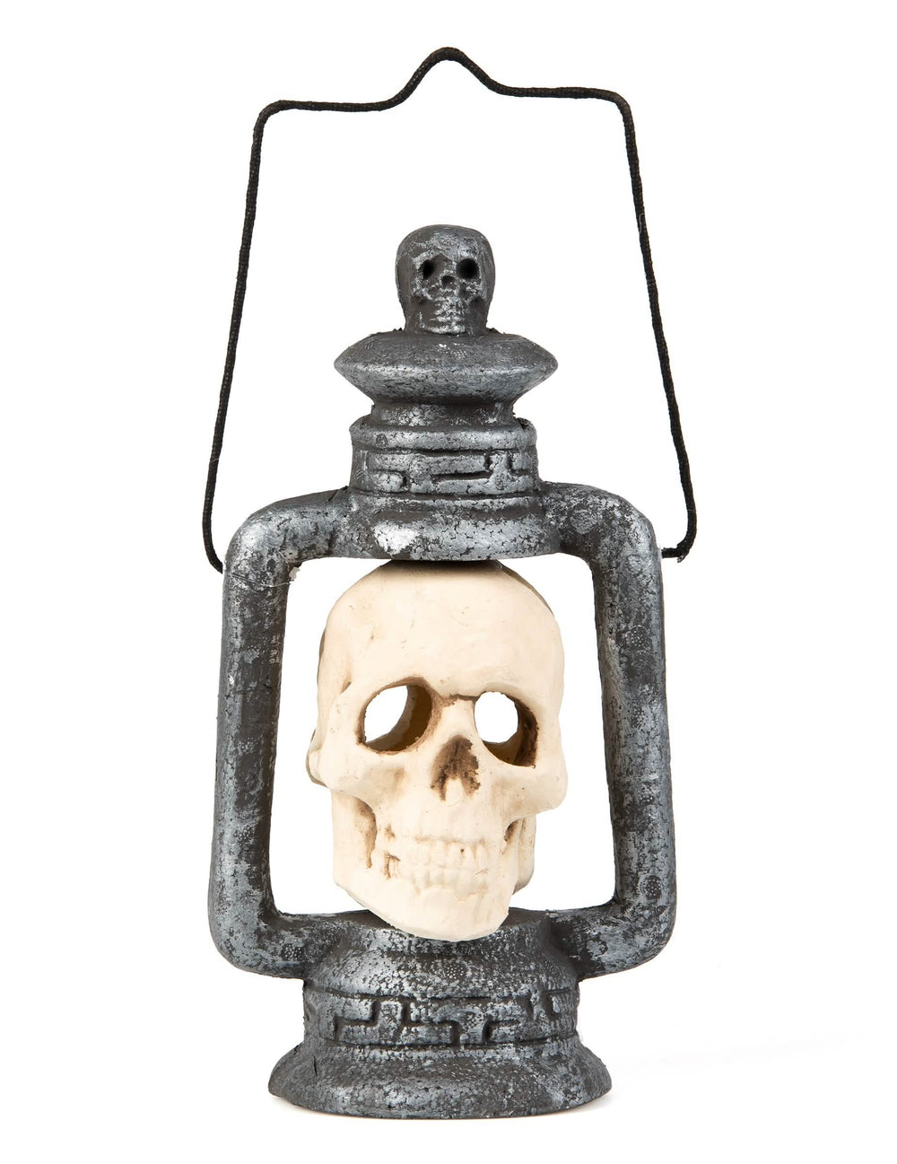 lampion lubanje za halloween, svijetao, siva metalik i bež
