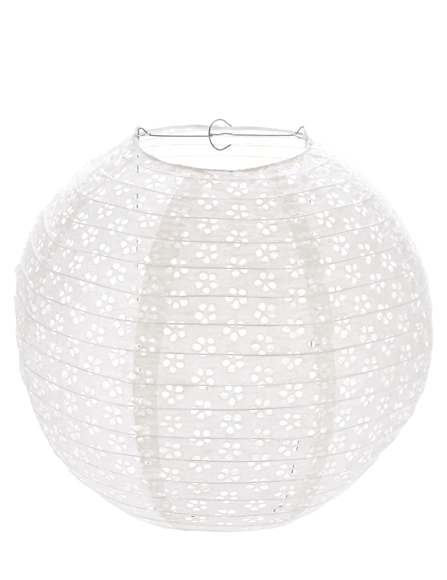 Bijela vintage čipkasta japanska lanterna 35 cm 