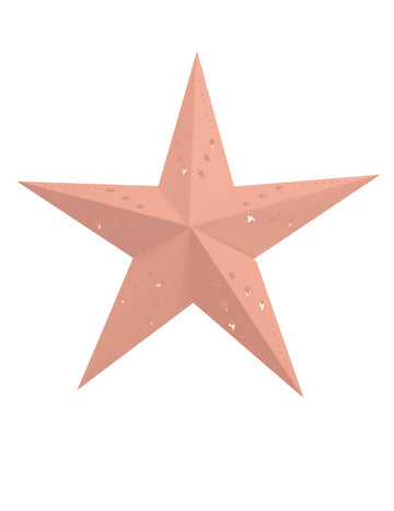 Zvjezdana fenjera 60 cm pastelna breskva