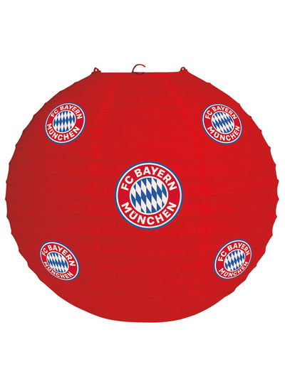 Lanterne FC Bayern Munich pour supporter rouge avec logos du club