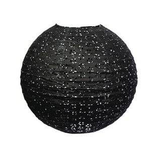 Japanska čipkasta traka crna 35 cm