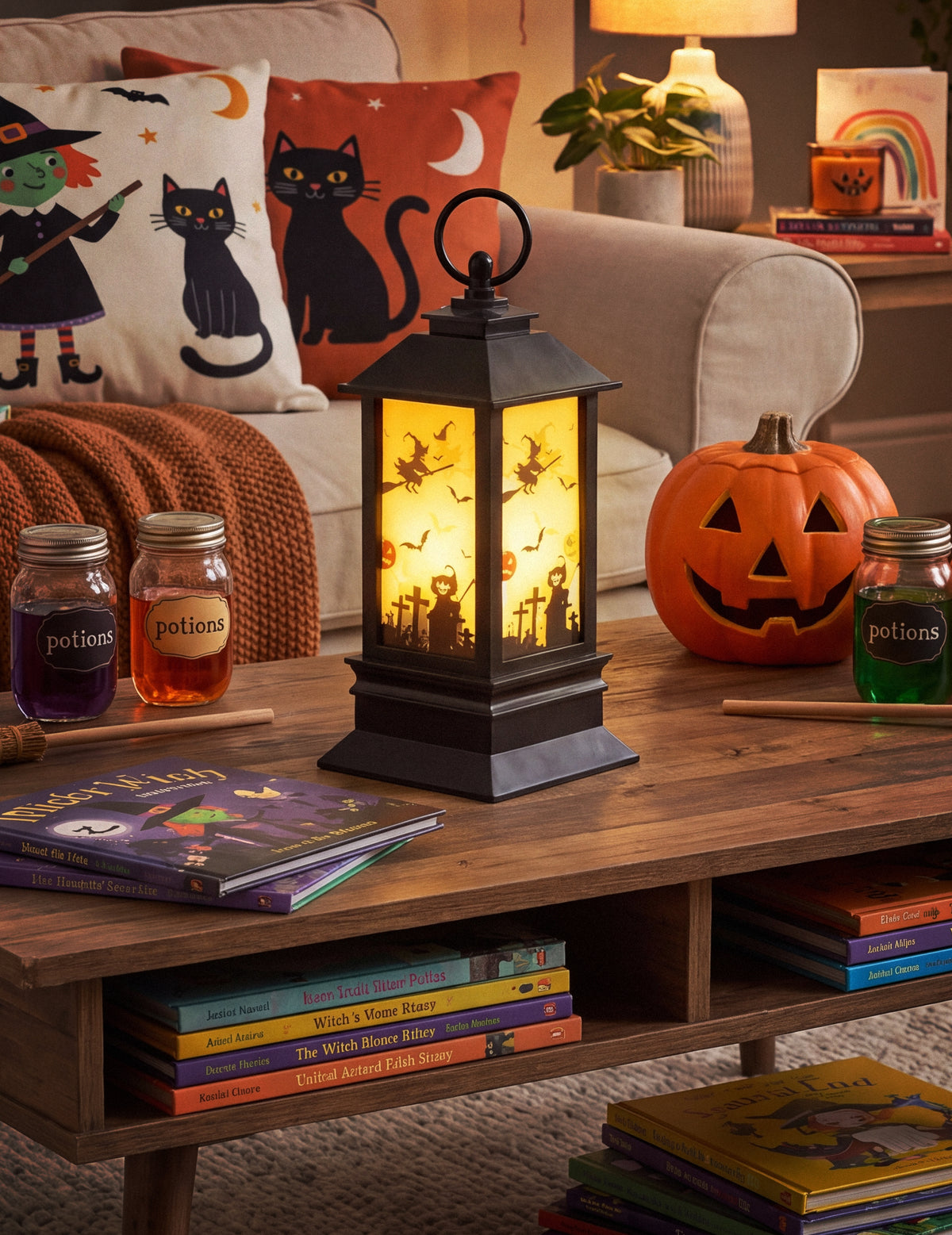 Svjetleća lampa za Noć vještica 18 x 9 cm