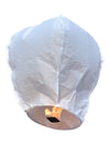 Bijeli leteći lampion od vatrostalnog papira 1m 