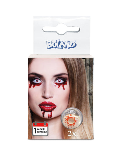 Kontaktne leće bez korekcije fantazija Krvavo oči za odrasle vještice