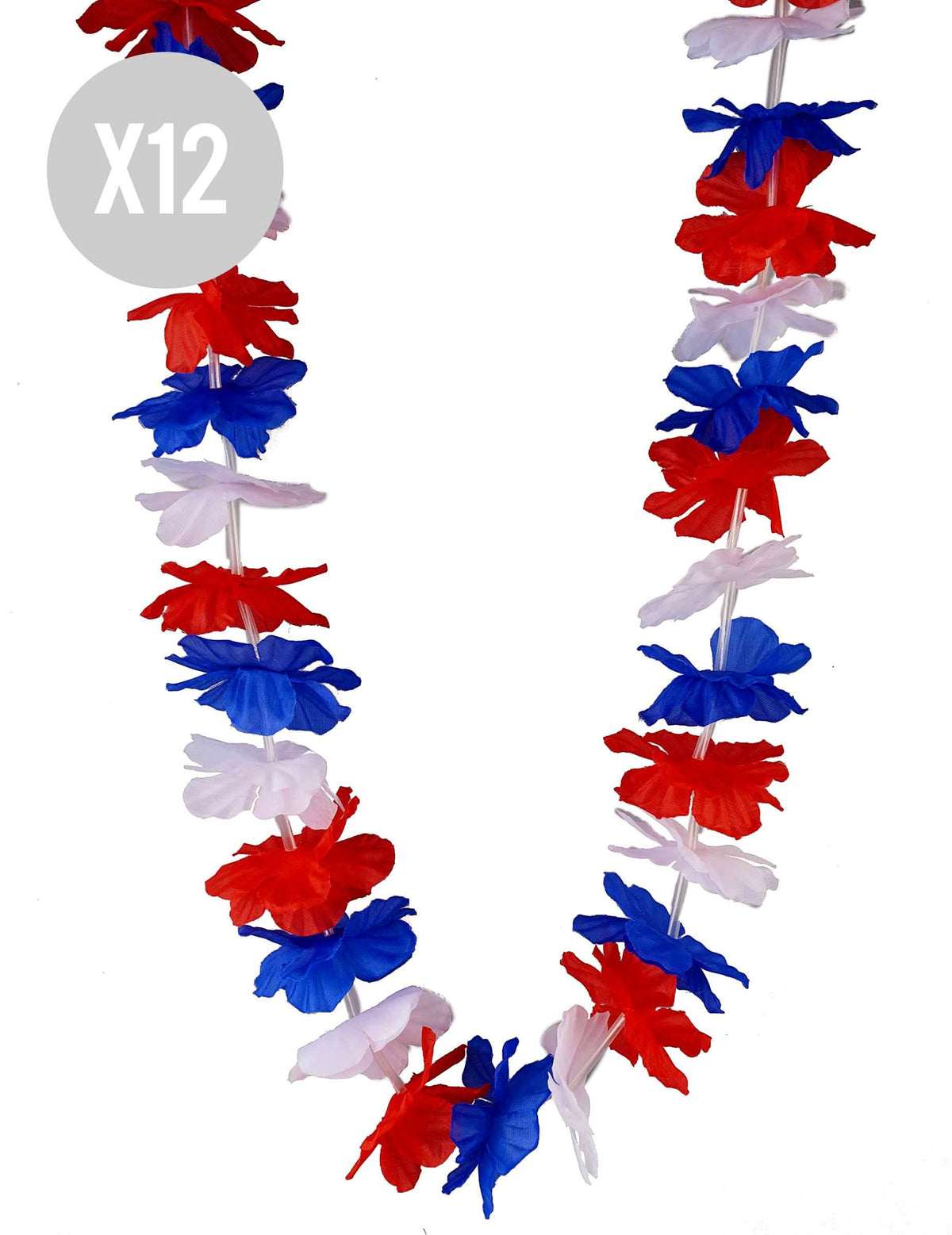 Set od 12 trobojnih ogrlica za navijače Francuske