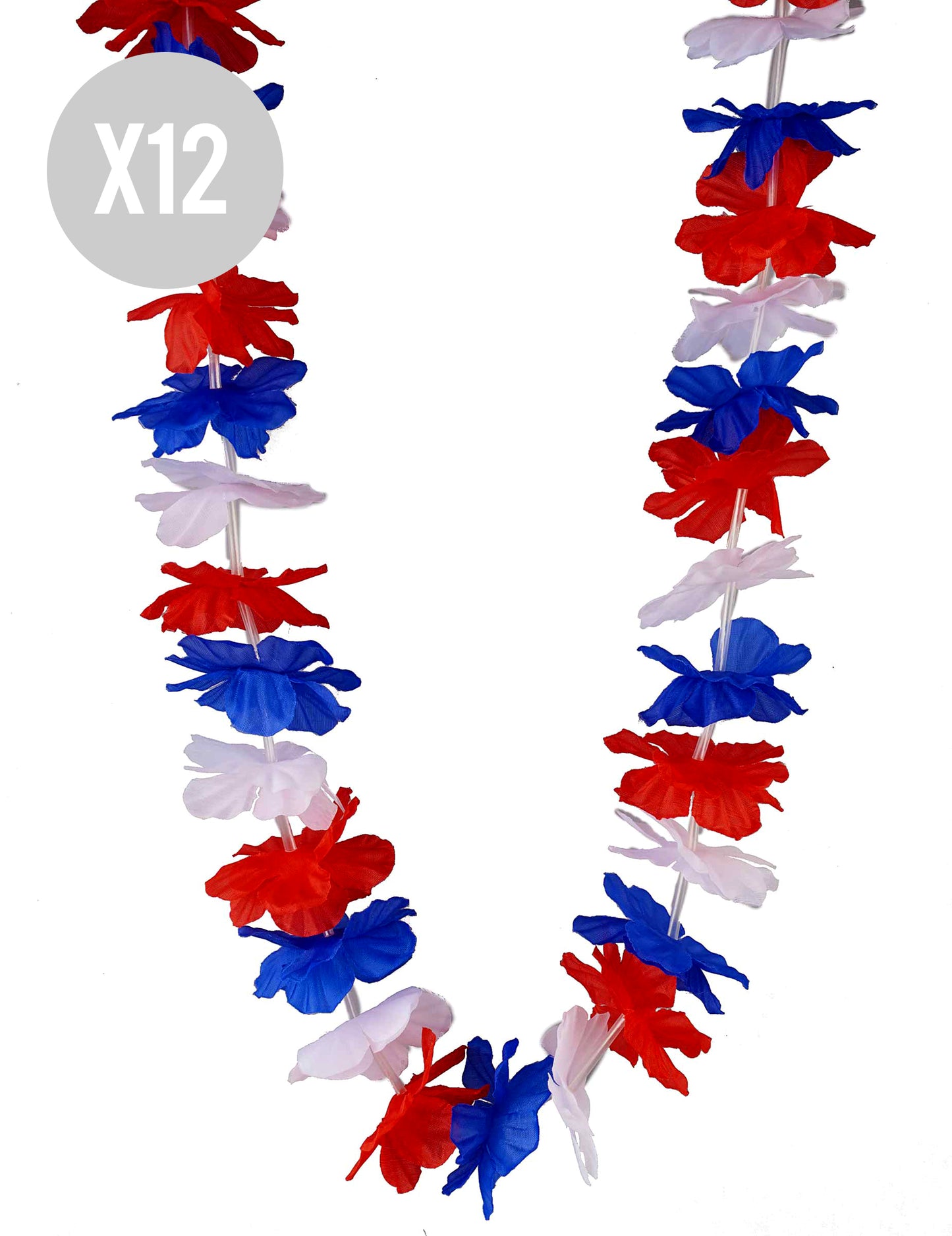 Set od 12 trobojnih ogrlica za navijače Francuske