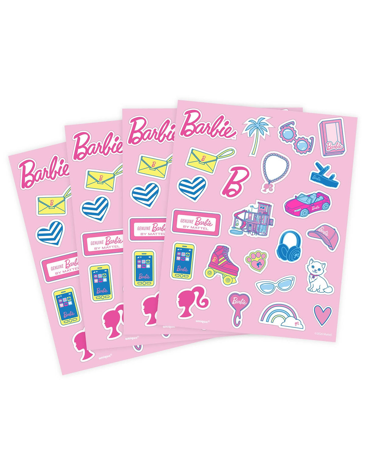 Set od 4 arka Barbie™ naljepnica