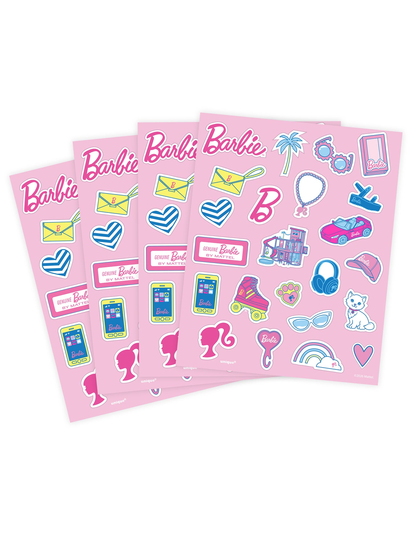 Set od 4 arka Barbie™ naljepnica