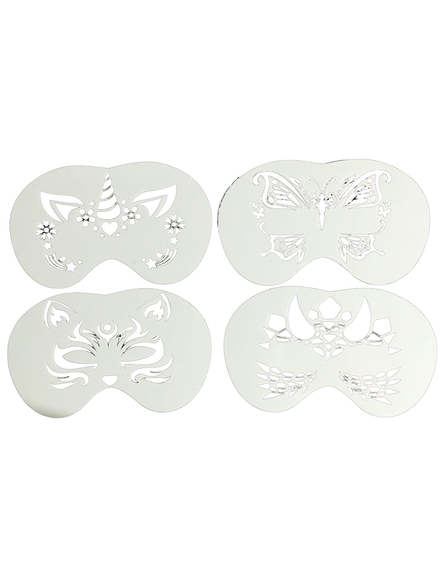 Set od 4 šablone za oslikavanje lica životinja za djecu