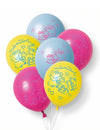 Set od 6 Peppa Pig™ balona od lateksa 30 cm