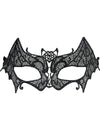 Loup dentellé chauve-souris pour femme noir