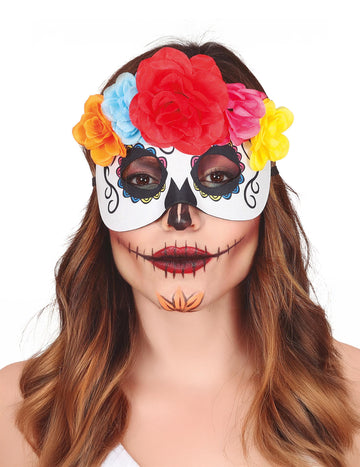 Odrasli vuk sa šarenim cvijećem, Dan mrtvih