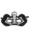 Loup squelette pour adulte noir avec motif blanc Halloween