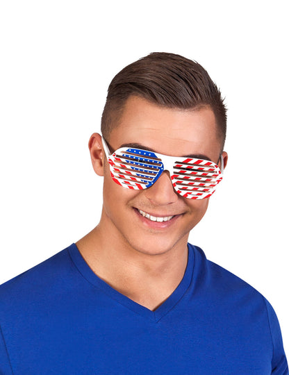 Bijele naočale USA zastave odrasla