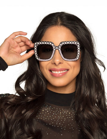 Odrasle crne naočale Bling Bling