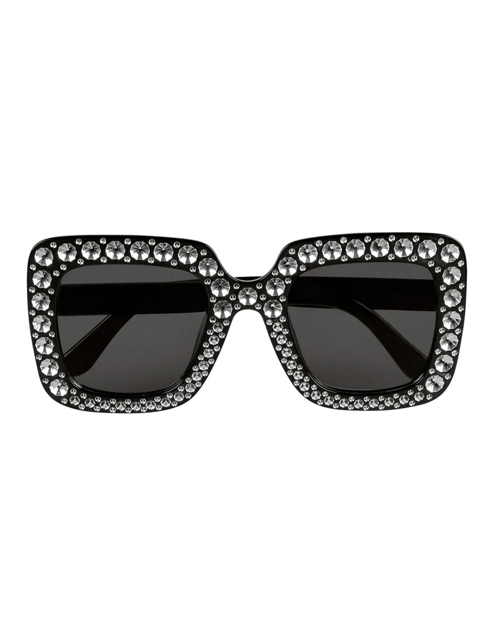 Vue de face des lunettes bling bling pour adulte