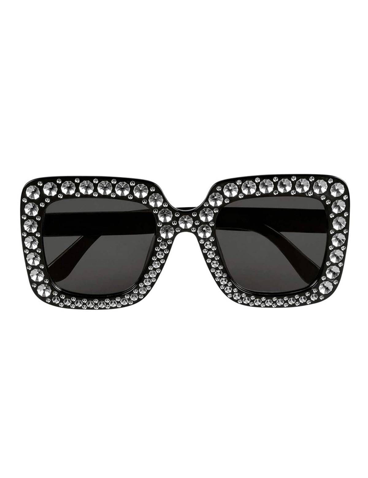 Vue de face des lunettes bling bling pour adulte