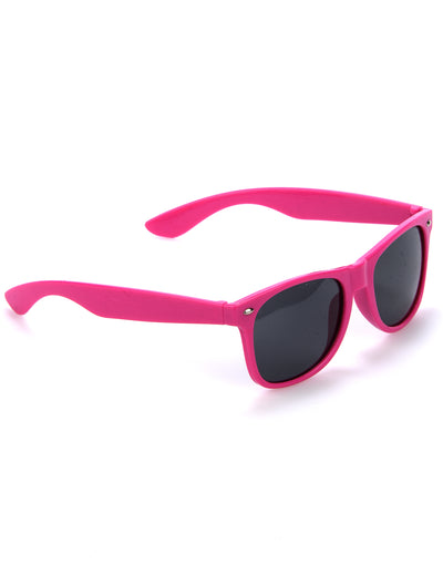 Lunettes blues fluo pour adulte rose