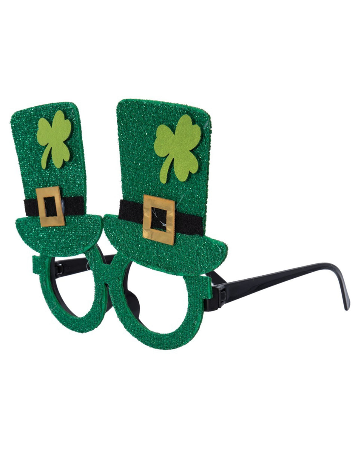 Vue de profil des lunettes chapeaux Saint Patrick
