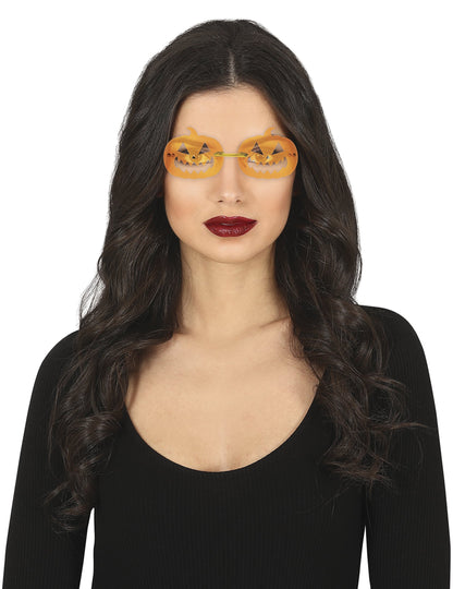 Lunettes citrouilles pour adulte oranges