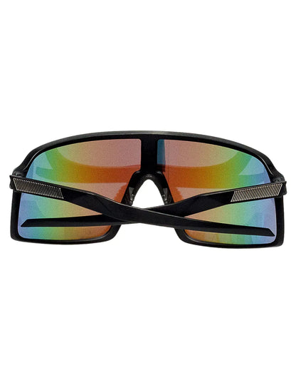 Vue de dos des lunettes de festival à reflets