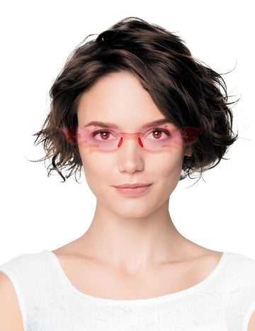 Odrasle naočale s ružičastim plamenom