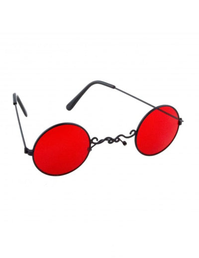 Lunettes gothiques pour adulte rouges
