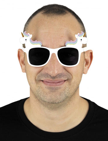 Bijele naočale jednorog za odrasle 