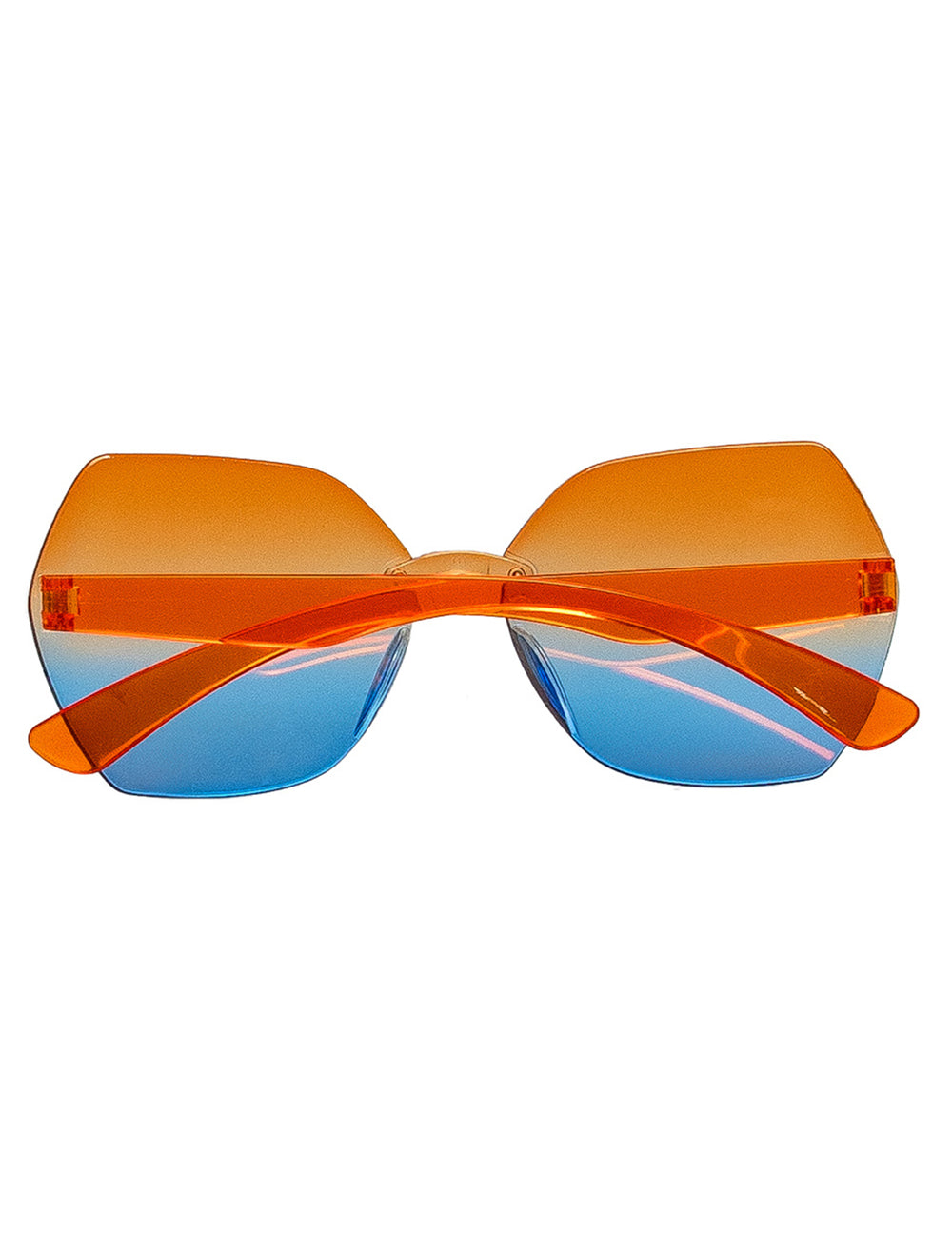Vue de dos des lunettes party Woodstock