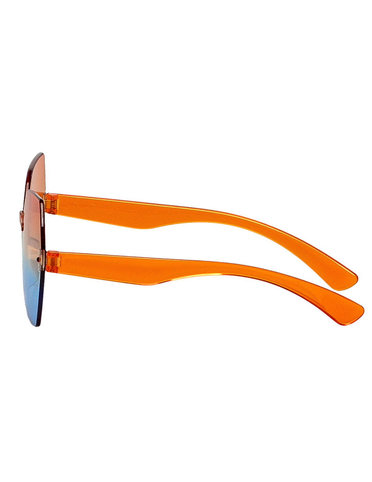 Vue de profil des lunettes party Woodstock