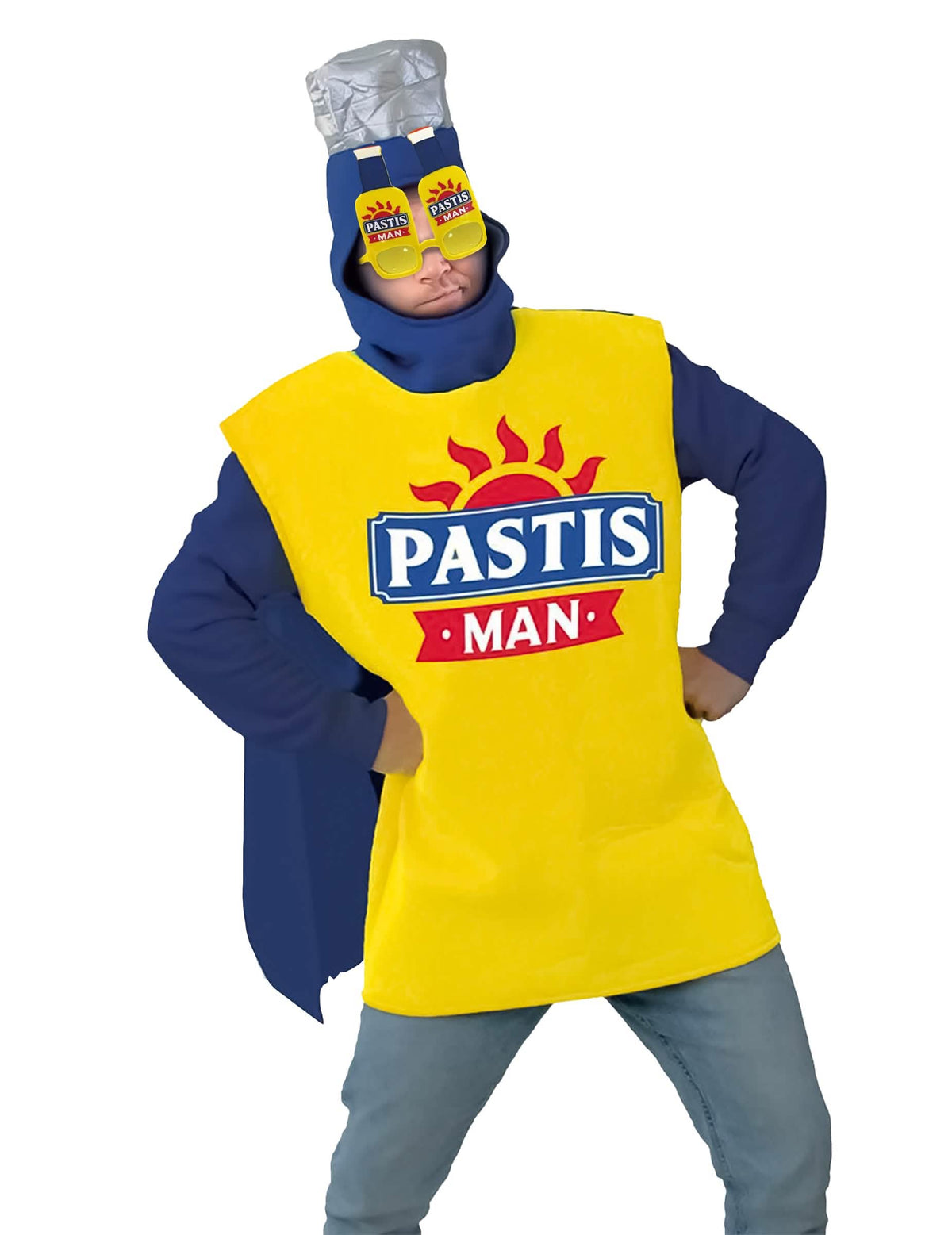 naočale Pastis Man za odrasli žuta u obliku boca