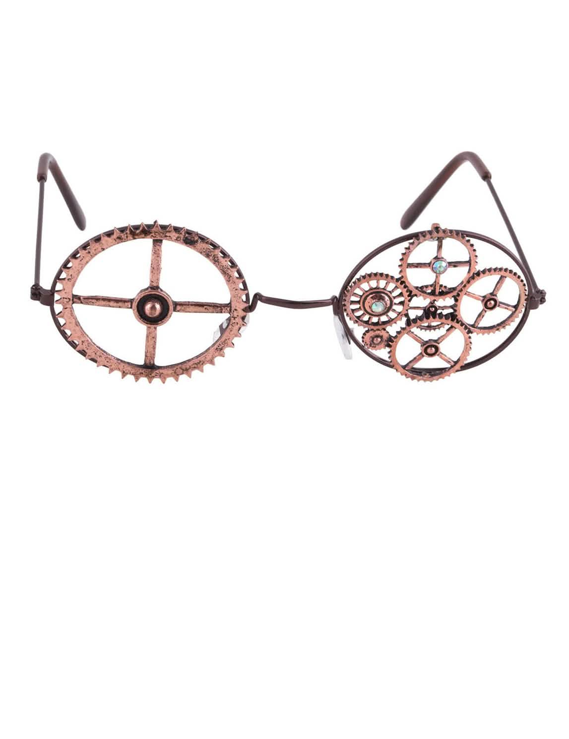 Prednji prikaz okruglih steampunk naočale