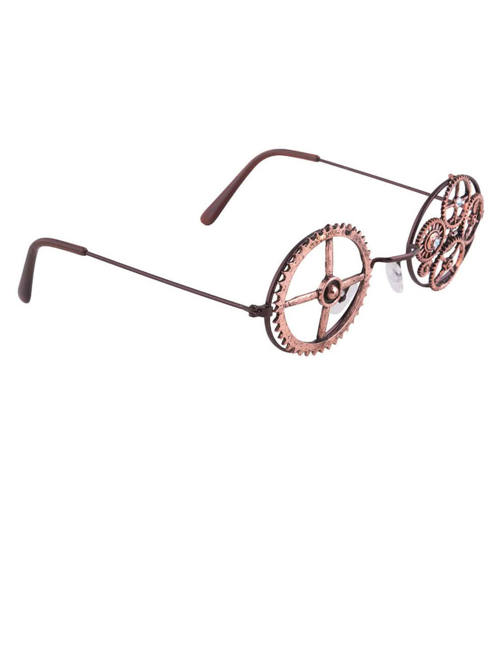 Pogled sa strane na okrugle steampunk naočale
