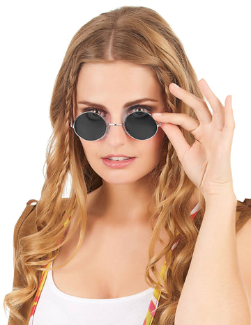 Odrasli hipi crni okrugli naočale