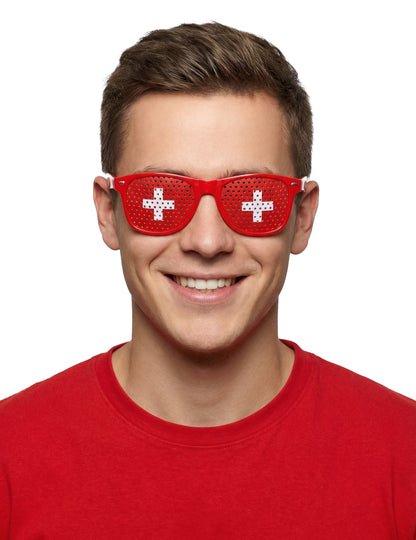 Navijačke naočale sa švicarskom zastavom za odrasle 