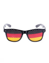 Lunettes supporter drapeau Allemagne pour adulte noir rouge et jaune à verres perforés