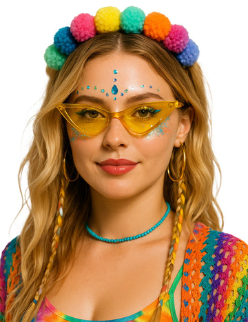 Žute trokutaste naočale za odrasle