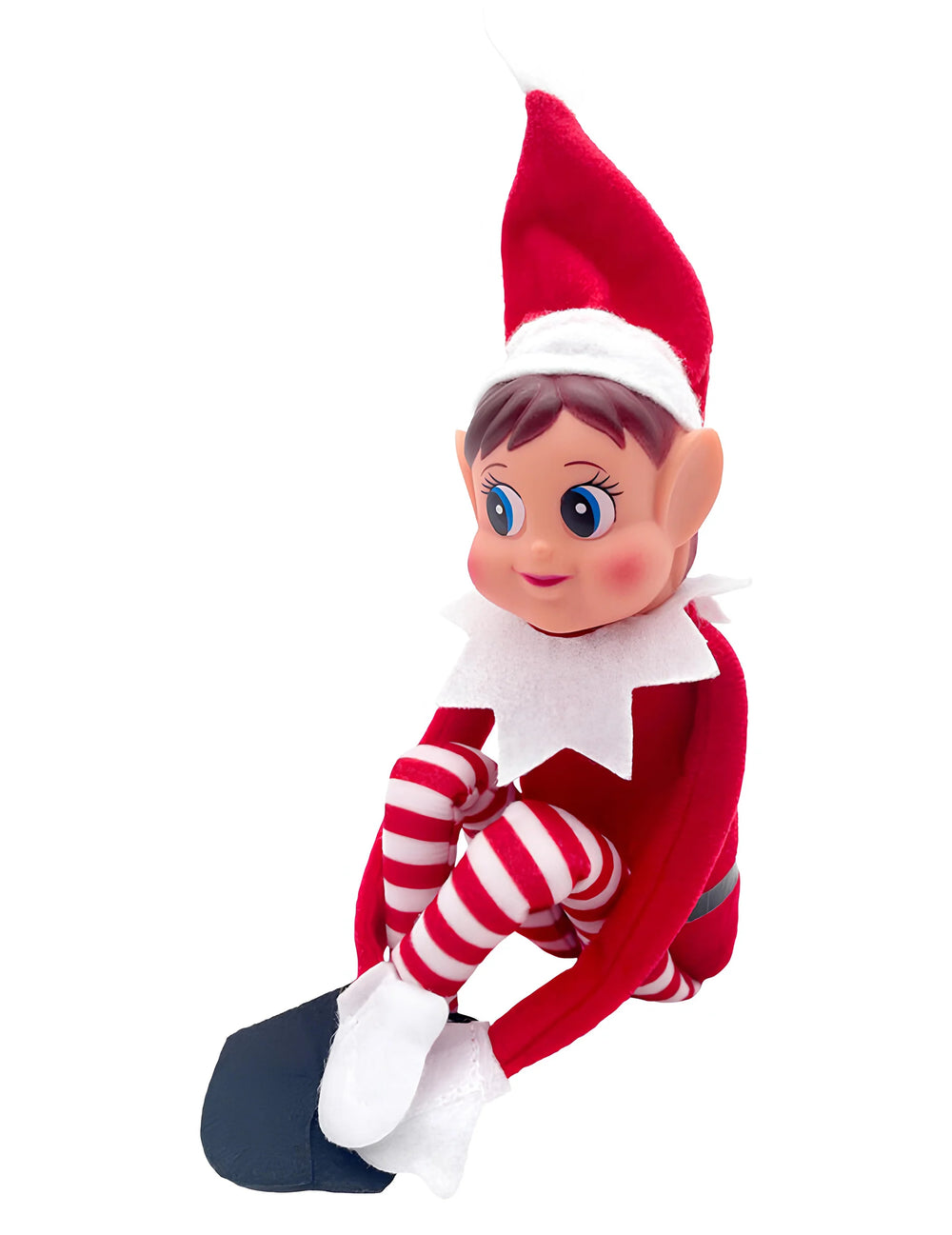 Vue de profil assis du lutin farceur Elvie