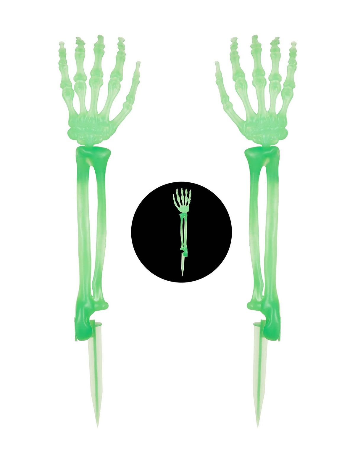 Fosforescentne ruke kostura 46 cm