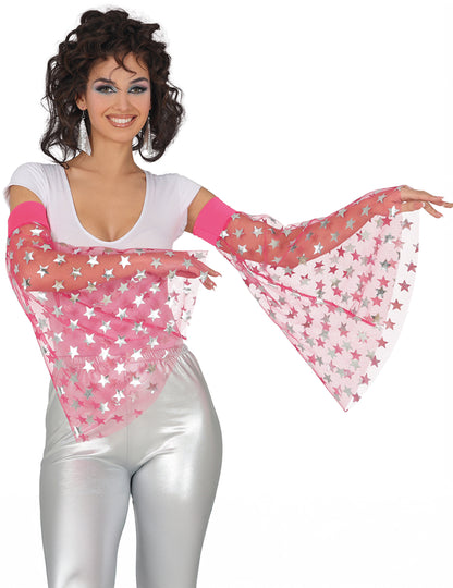 Disco manšete s ružičastim zvjezdicama 