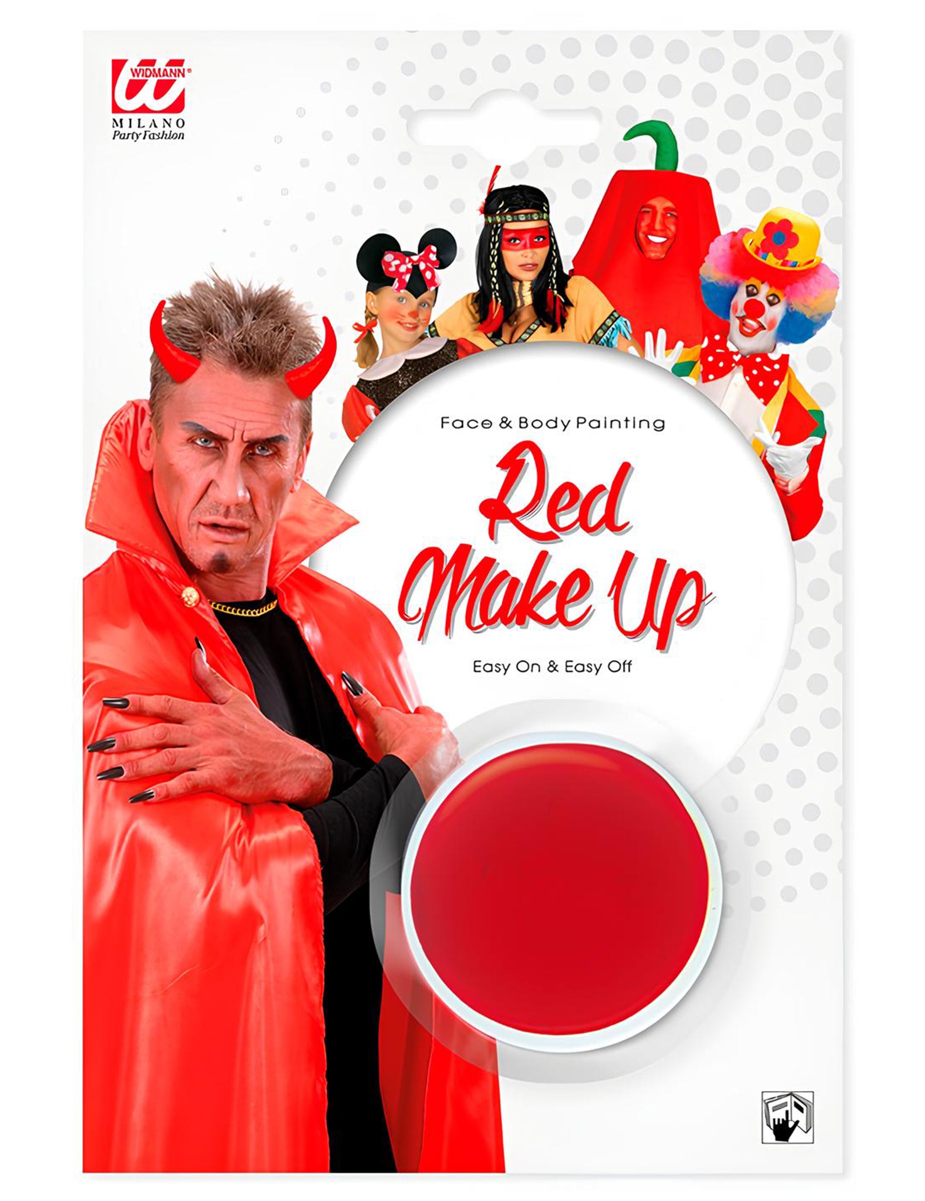 Pogled na pakiranje vodeni make-up za odrasle