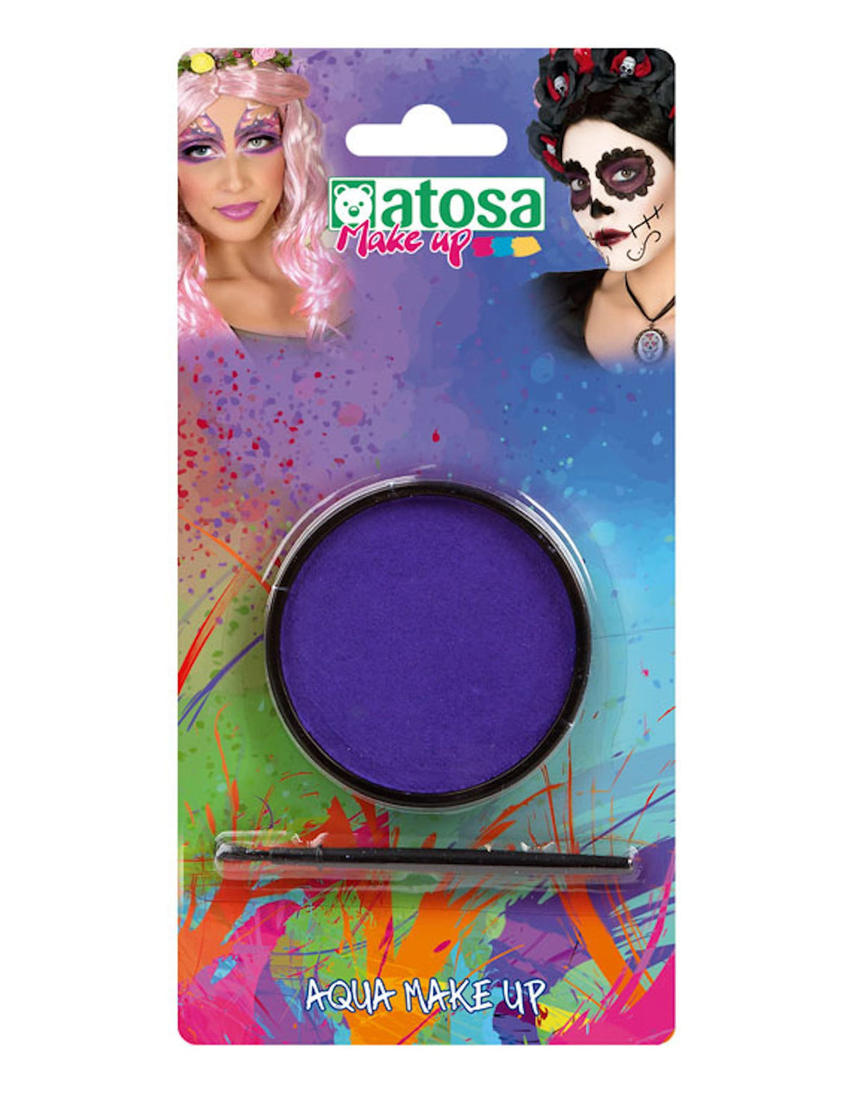 Maquillage à l'eau de fête pour adulte violet