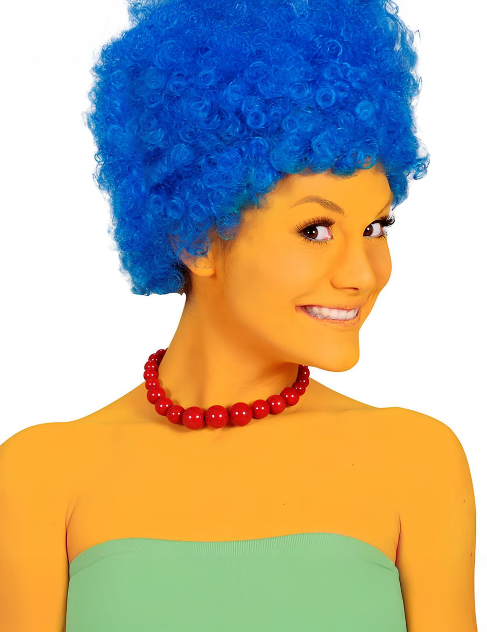 Maquillage de personnage jaune sur une femme du maquillage professionnel pour adulte et enfant jaune