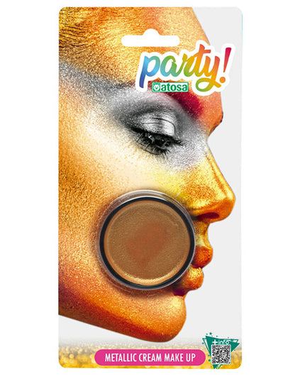 Maquillage métallique doré